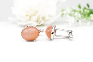 CHARMING MOON STONE CUFFLINKS