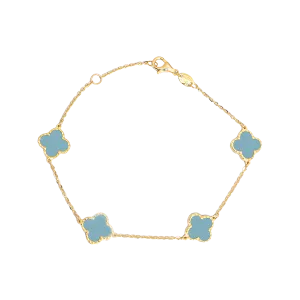 Charming Turquoise Clover Bracelet