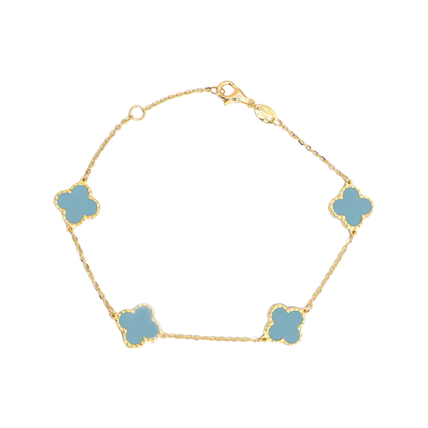 Charming Turquoise Clover Bracelet