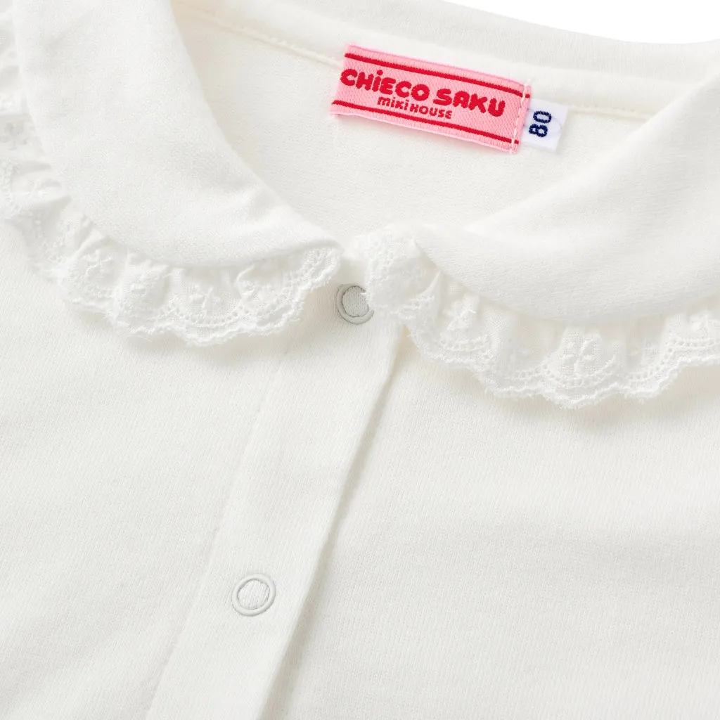 Chieco's Lace-Trimmed Cotton Blouse