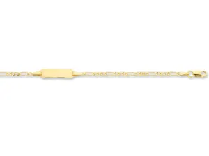 Children's 9ct Yellow Gold ID Bracelet