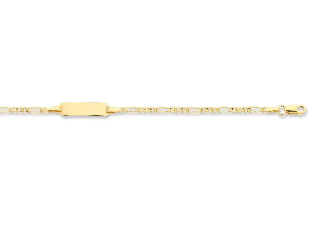 Children's 9ct Yellow Gold ID Bracelet