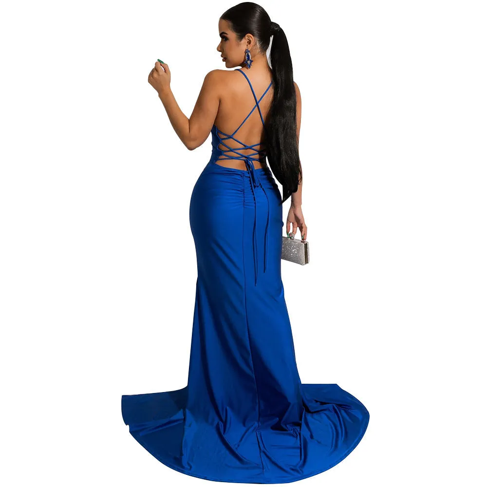 Chloe Lace-Up Stylish Back Formal Dress