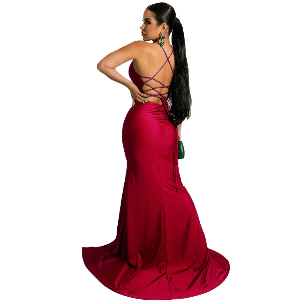 Chloe Lace-Up Stylish Back Formal Dress