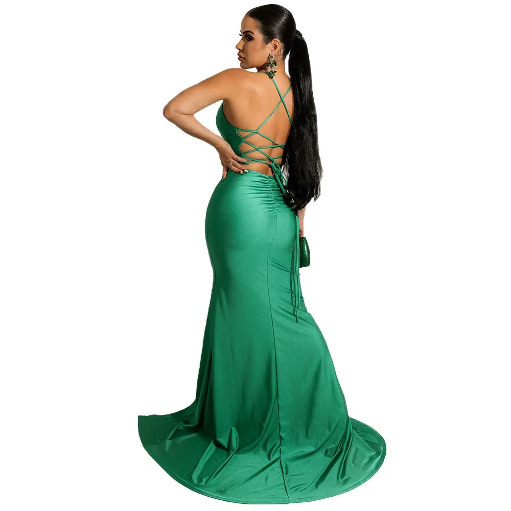 Chloe Lace-Up Stylish Back Formal Dress
