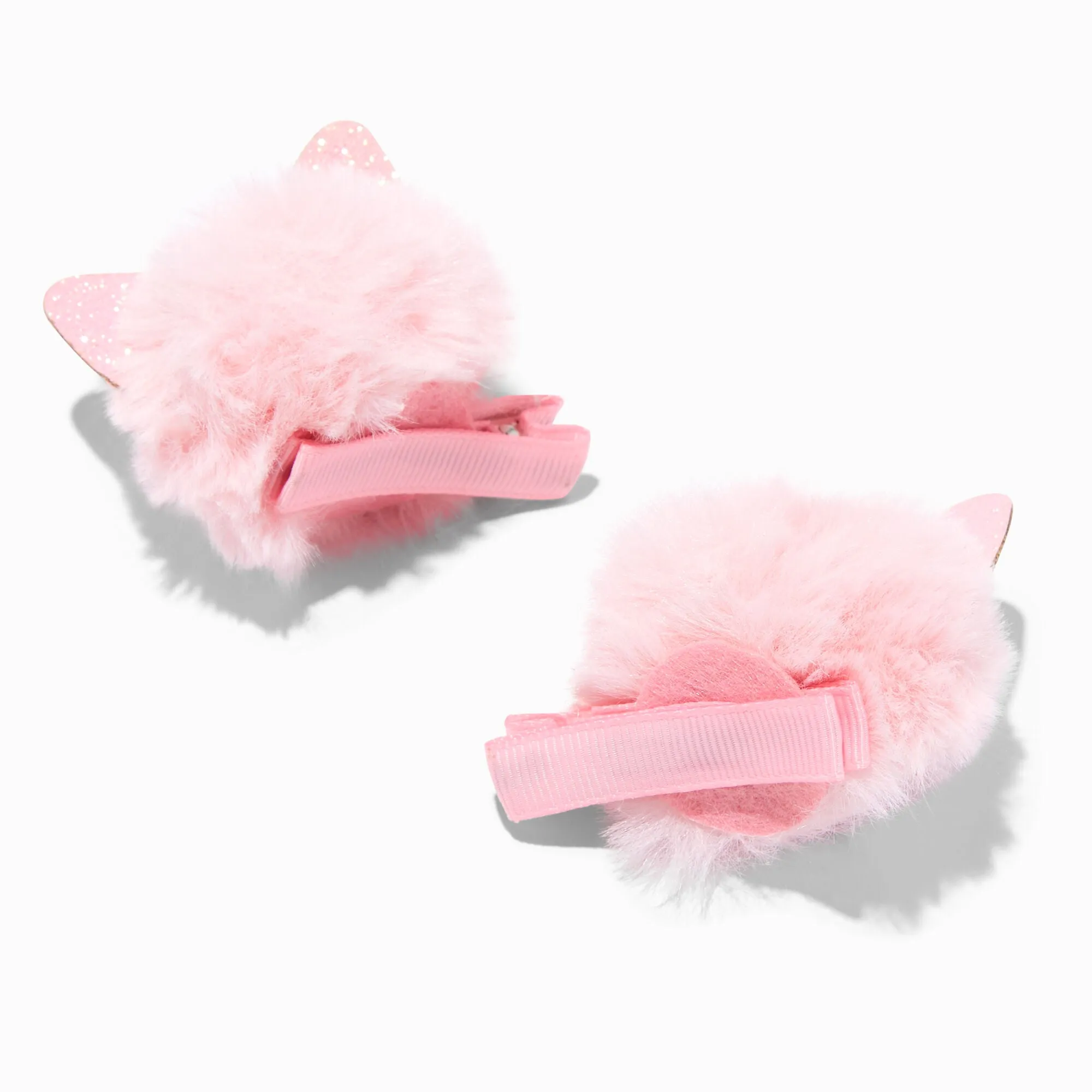 Claire's Club Fox Pom Hair Clips - 2 Pack
