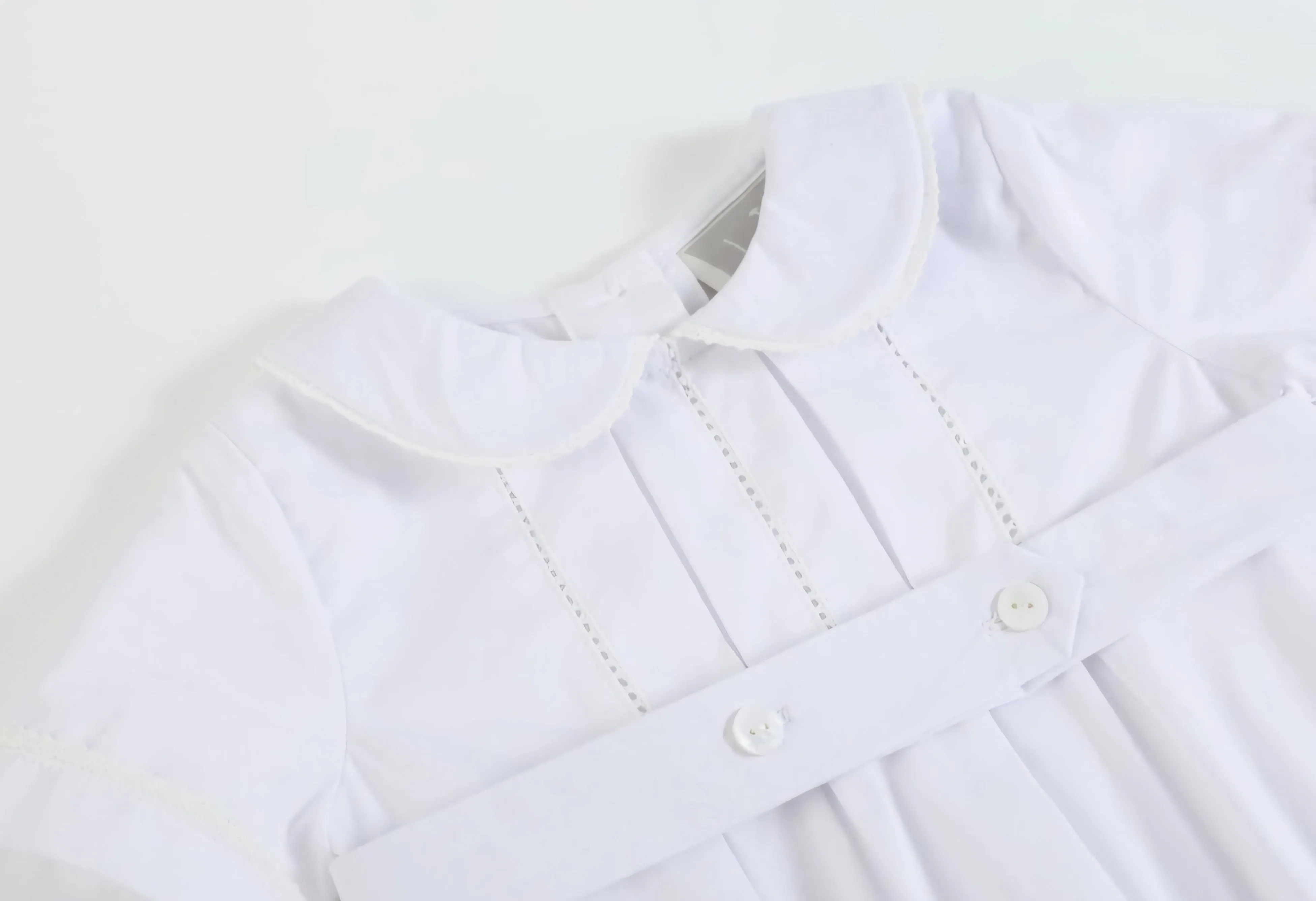 Collared Button Romper with Bonnet