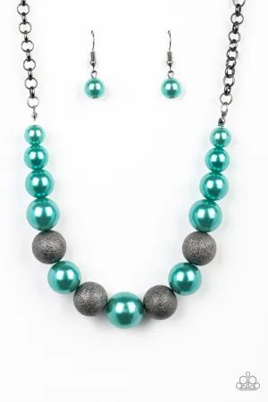 Color Me CEO Green Paparazzi Necklace