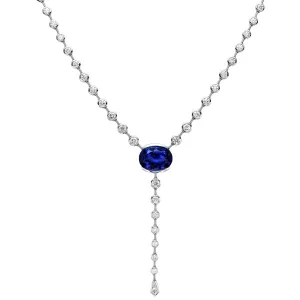 Concerto Tanzanite and Diamond Lariat Necklace