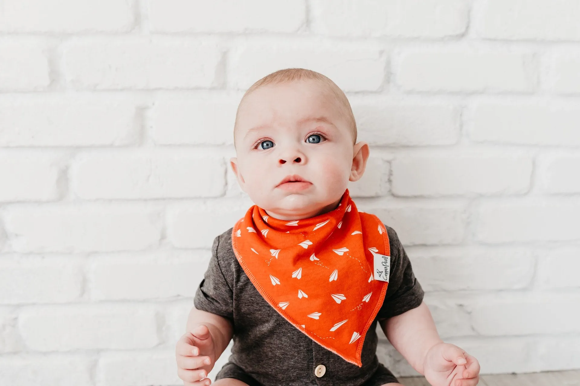 Copper Pearl Ace Bandana Bib Set