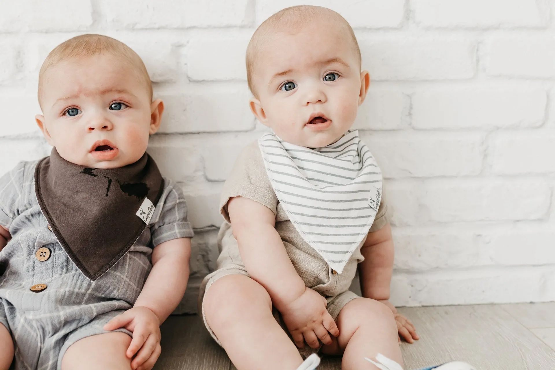 Copper Pearl Ace Bandana Bib Set