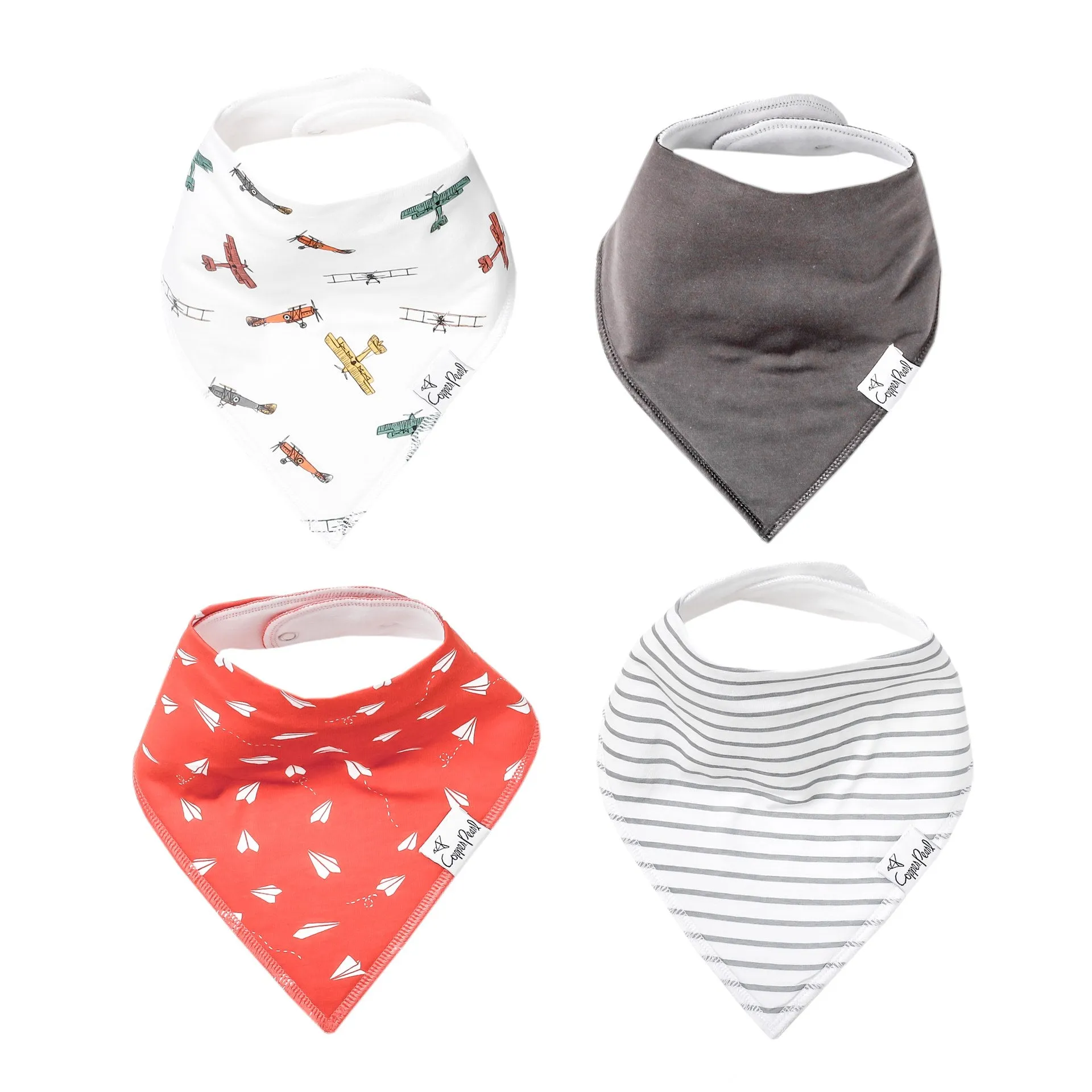 Copper Pearl Ace Bandana Bib Set