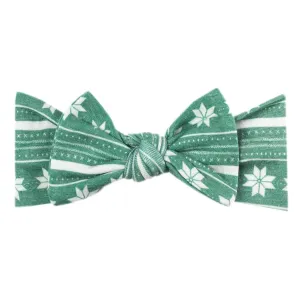 Copper Pearl - Knit Headband Bow - Knit Holiday