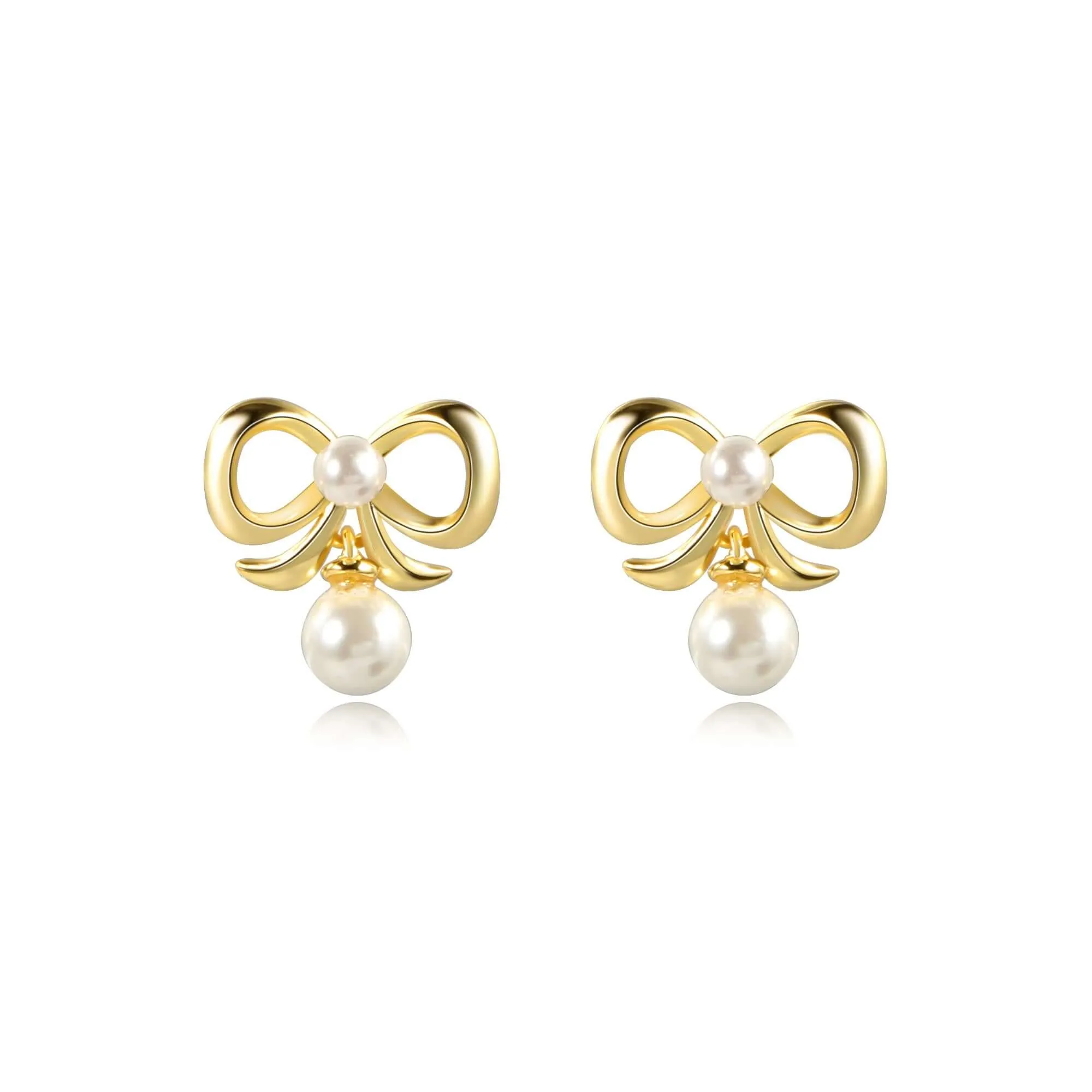 Coquette Charm Classic Bow Ring Bracelet Necklace Delicate Stud Earrings Set designed by Katie