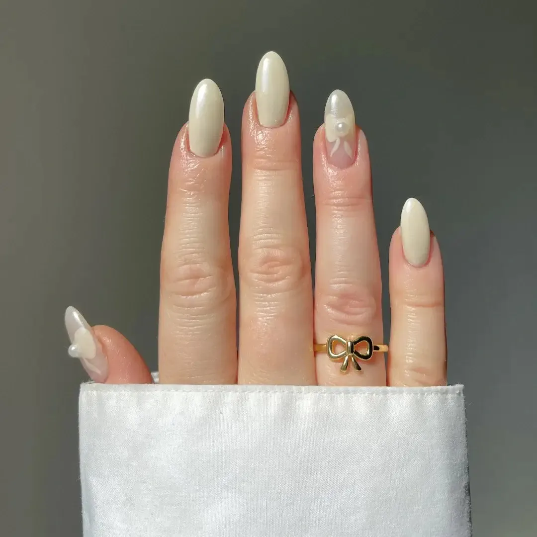 Coquette Charm Classic Bow Ring Bracelet Necklace Delicate Stud Earrings Set designed by Katie