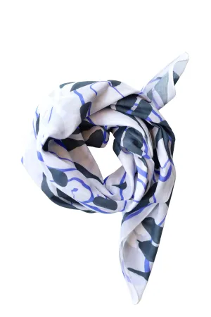 Cotton Voile Water Lily in Blue