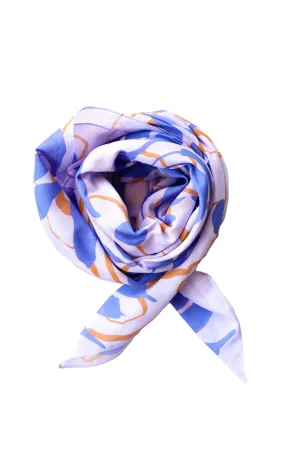 Cotton Voile Water Lily in Periwinkle