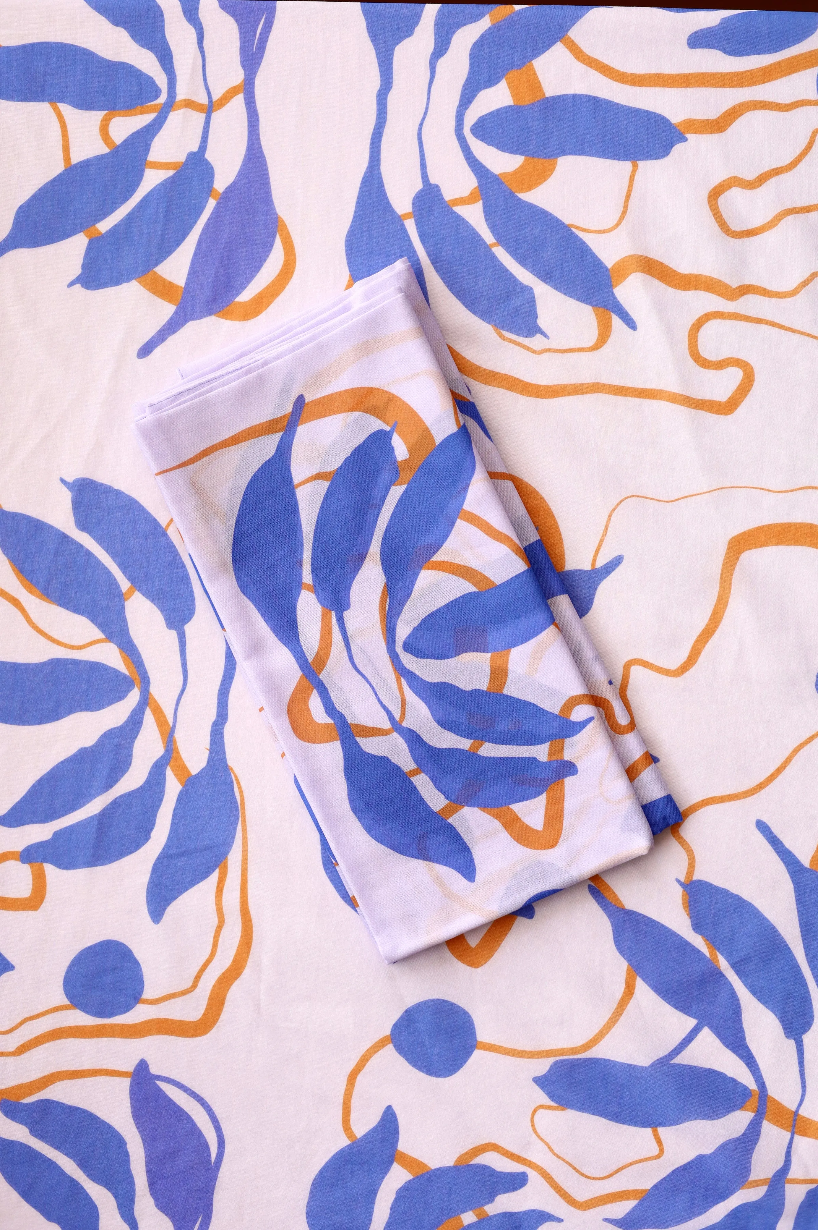 Cotton Voile Water Lily in Periwinkle