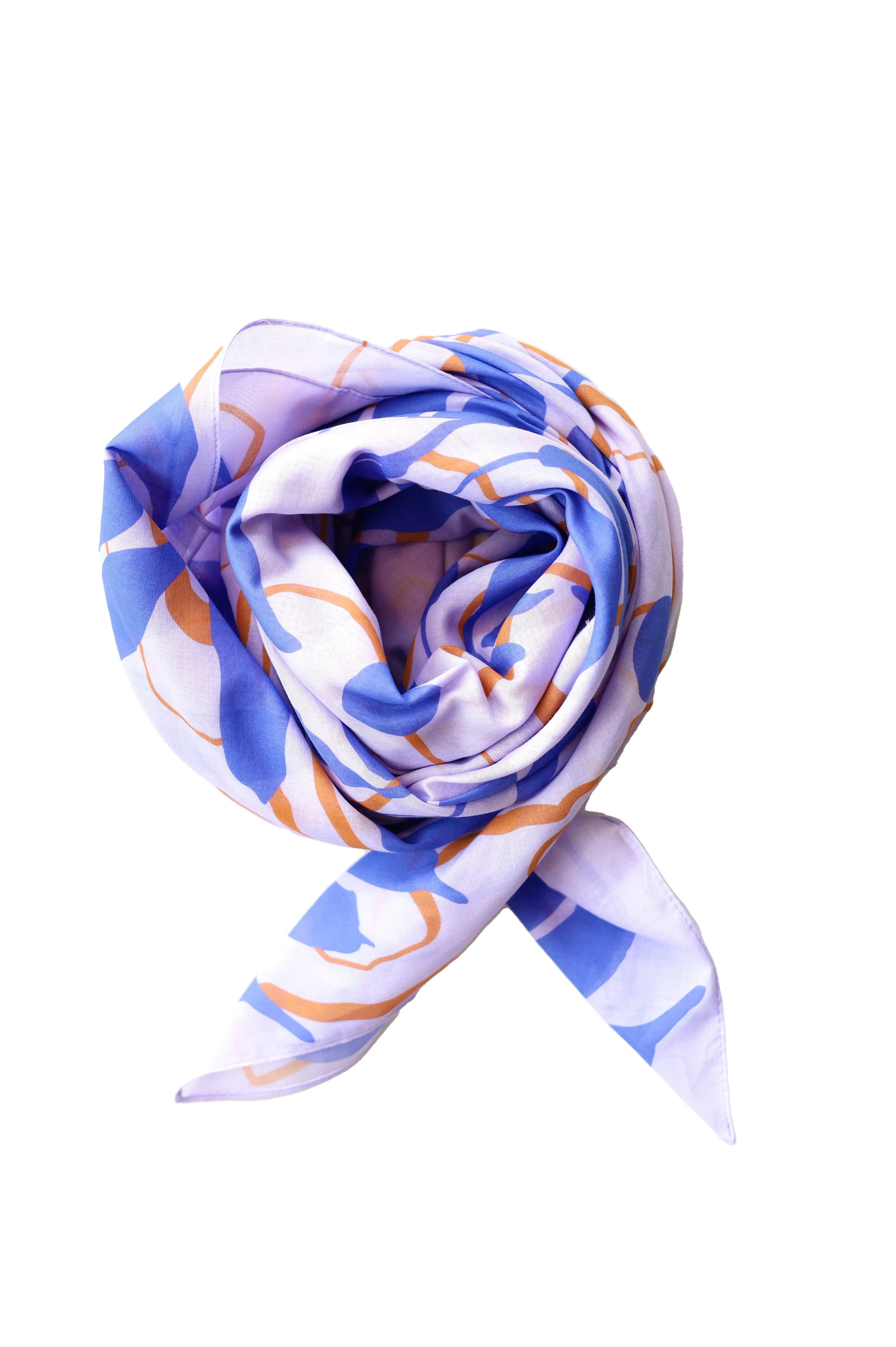 Cotton Voile Water Lily in Periwinkle