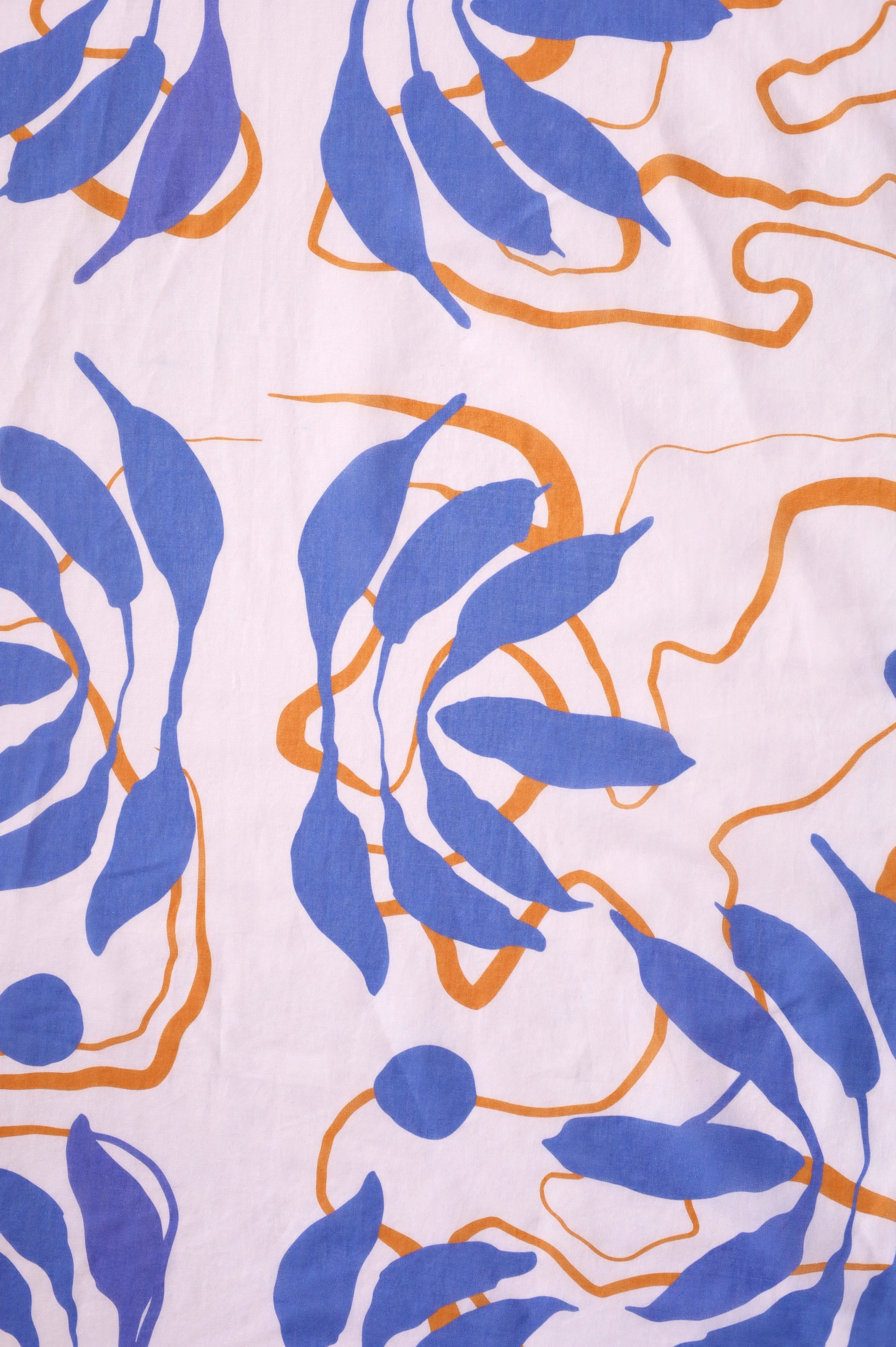 Cotton Voile Water Lily in Periwinkle