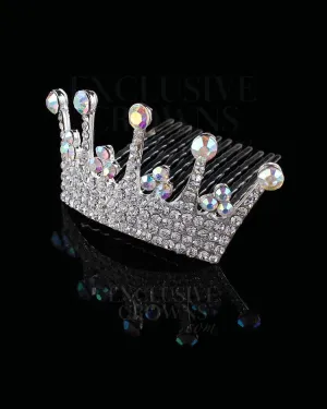 Crown Aurora Borealis Hair Comb