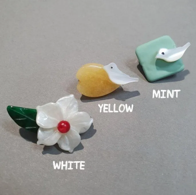 Cute Stone Brooch (3 styles)