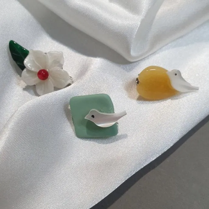 Cute Stone Brooch (3 styles)