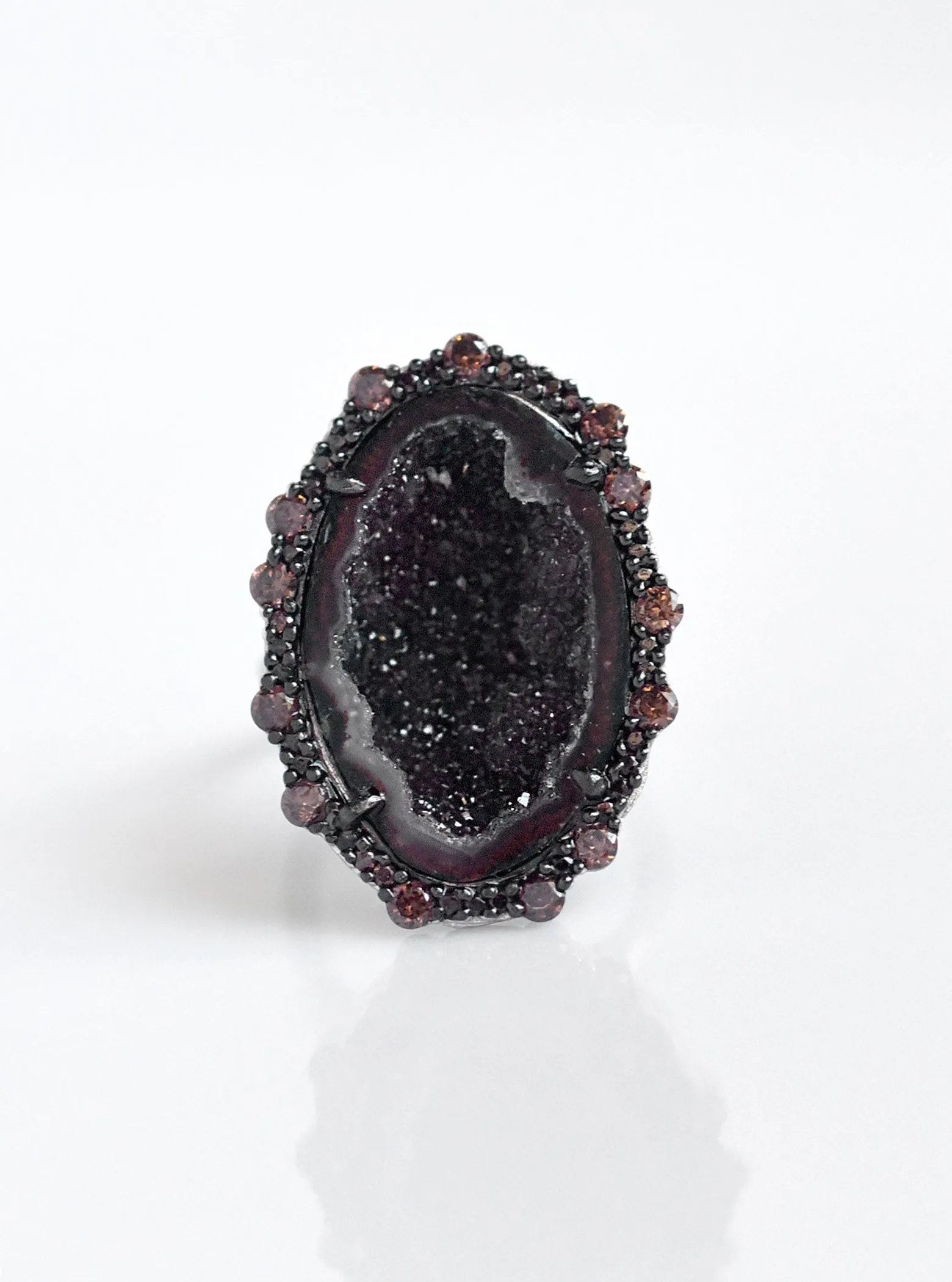 CZ Geode Freeform Ring