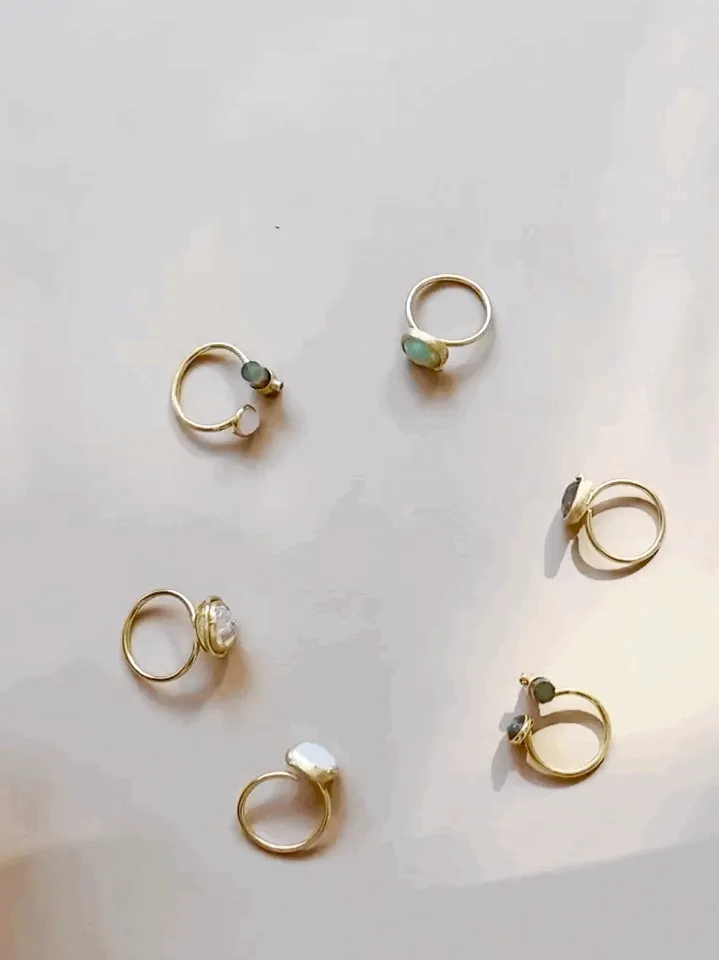 CZ Geode Freeform Ring
