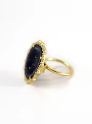 CZ Geode Freeform Ring