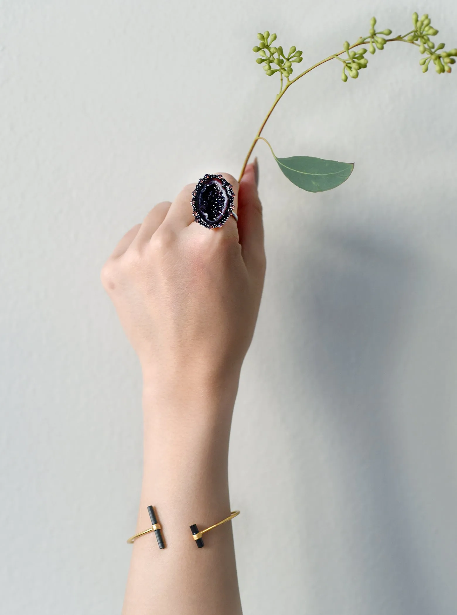 CZ Geode Freeform Ring