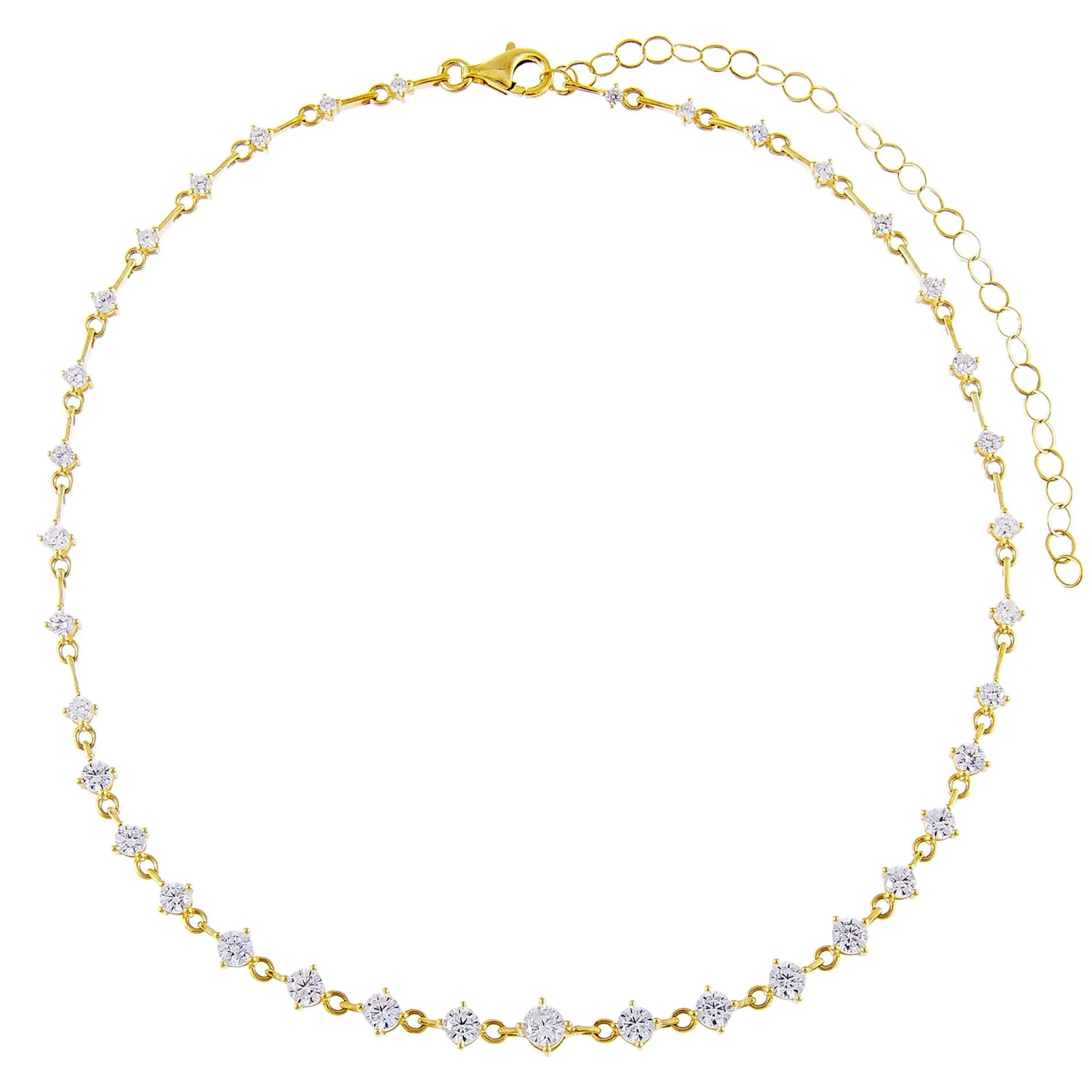 CZ Round Stone Choker