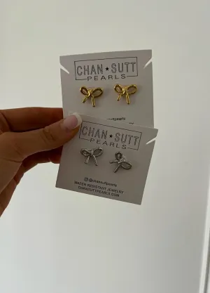 Dainty Bow Earrings