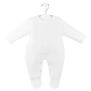 Dandelion Knitted Bunny Onesie - White