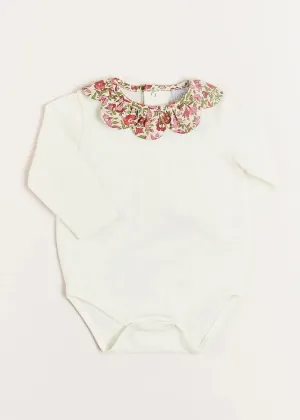 Daphne Floral Long Sleeve Bodysuit in Pink (1mth-3yrs)