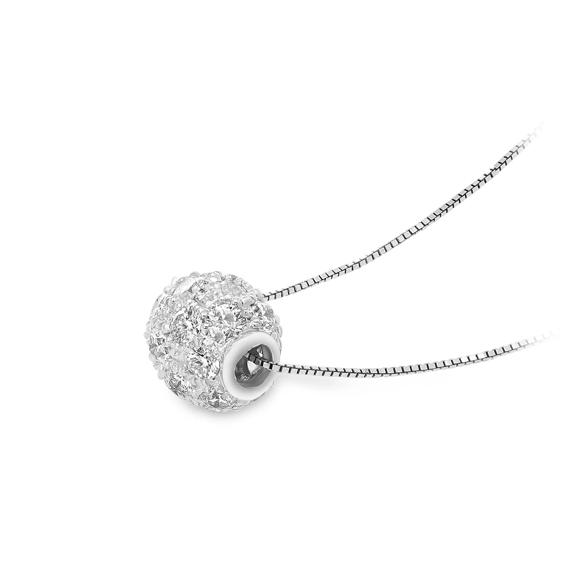 Diamond Ball Pendant - 1.4 Carat