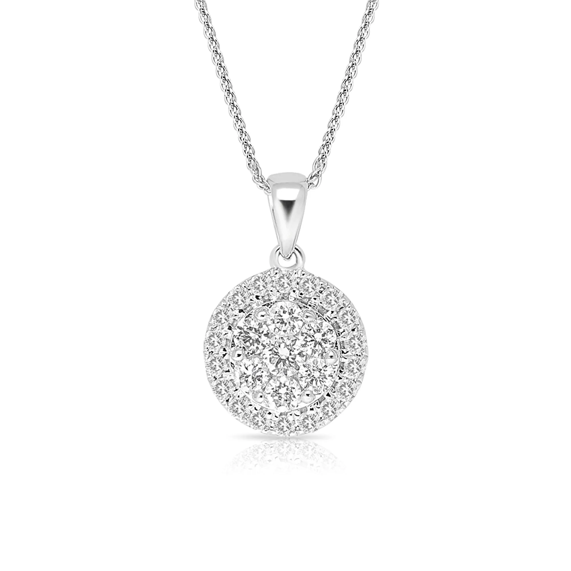 Diamond Cluster Pendant - .55 Carat
