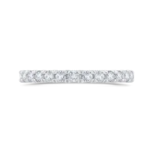 Diamond Half-Eternity Wedding Band in 14K White Gold