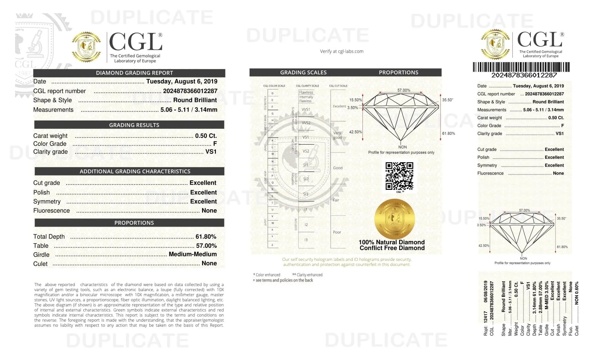 Diamond Halo Pendant Necklace - .59 Carat