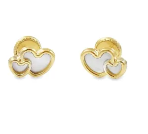 Double Heart Mother of Pearl