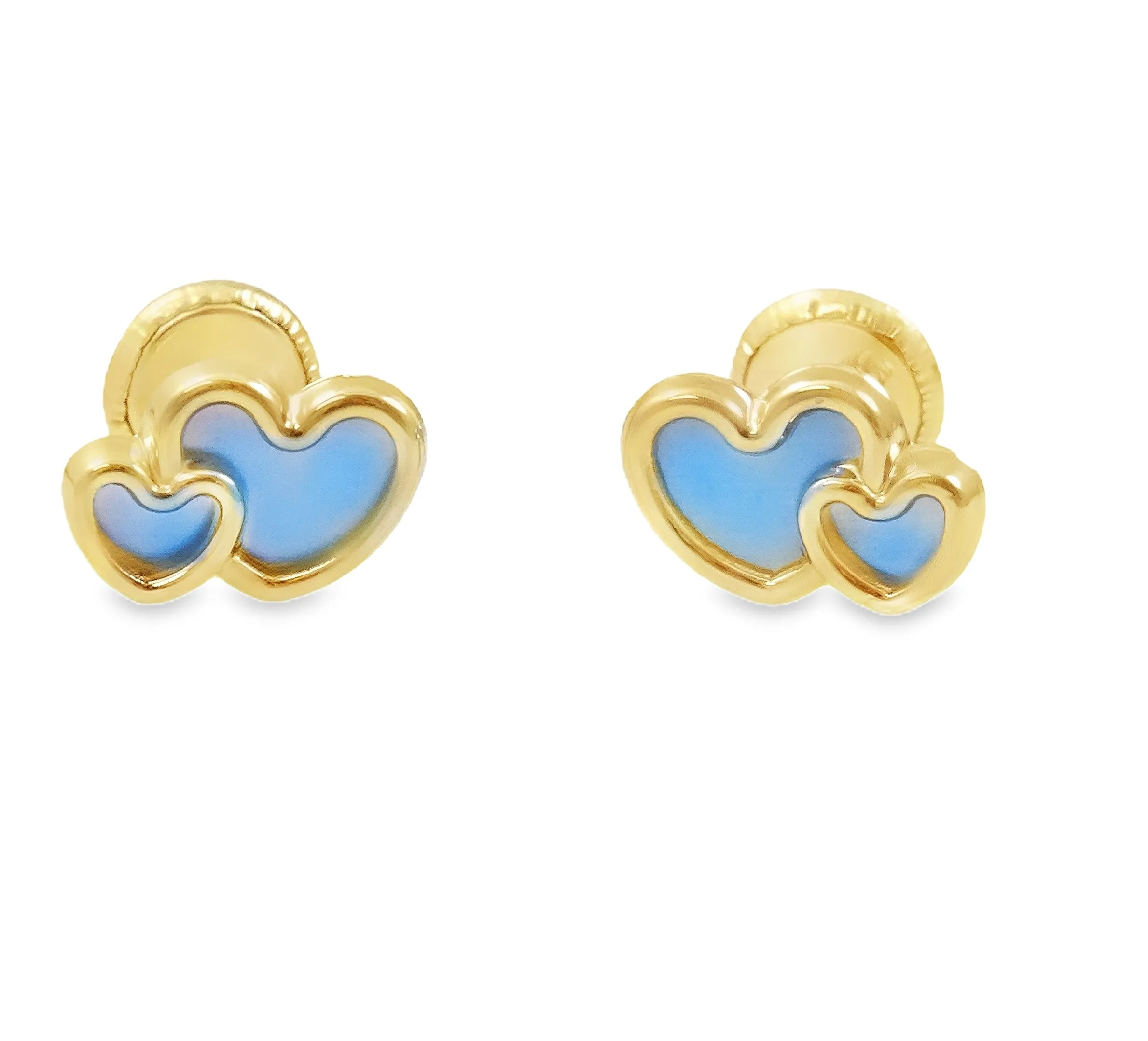 Double Heart Mother of Pearl