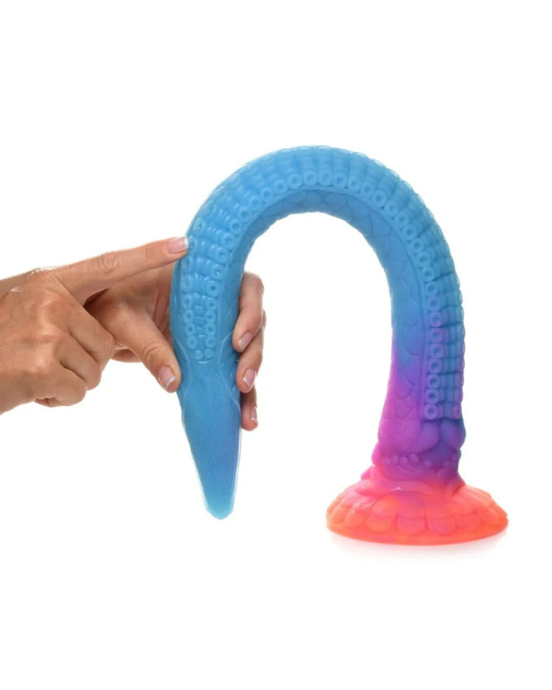 Dragon Dildo: 17.7" Glow-in-the-Dark Silicone Superlong Dildo