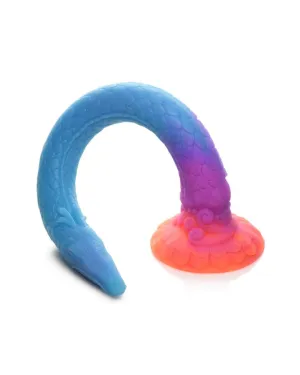 Dragon Dildo: 17.7" Glow-in-the-Dark Silicone Superlong Dildo