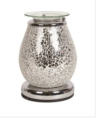 Electric Wax Melt Burner - Silver Mosaic Touch