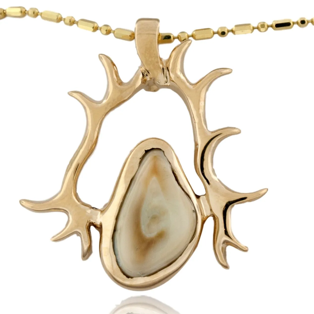 Elk Antler Elk Ivory Necklace