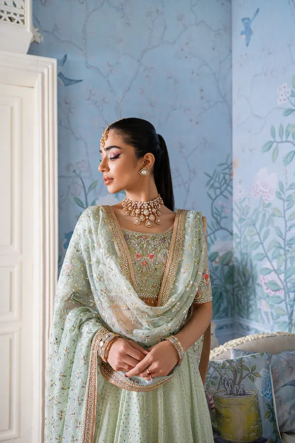 Embellished Blue Lehenga Choli Indian Bridal Dress