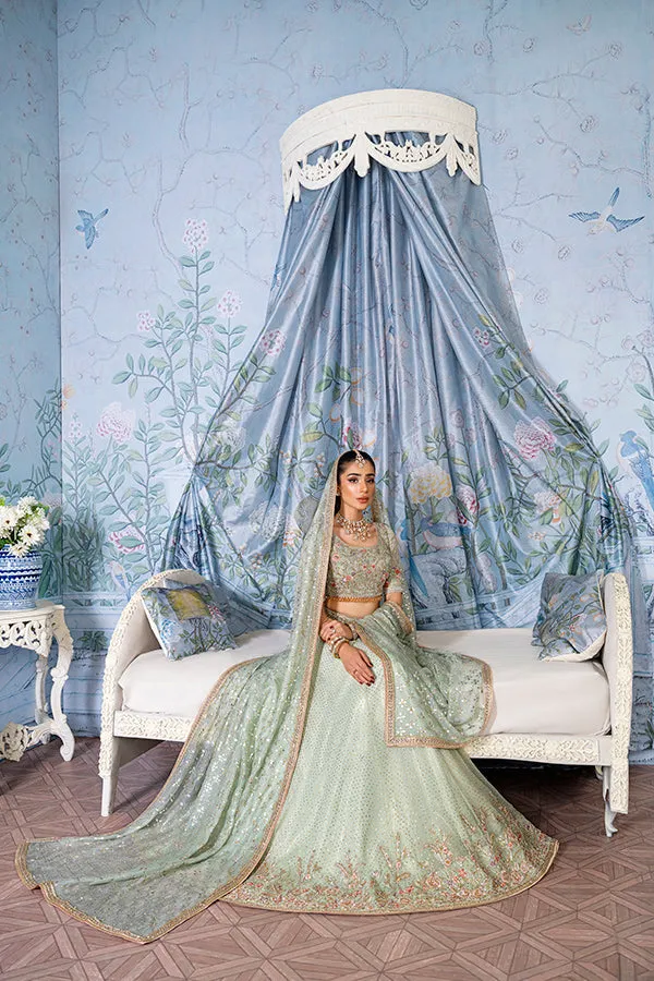 Embellished Blue Lehenga Choli Indian Bridal Dress