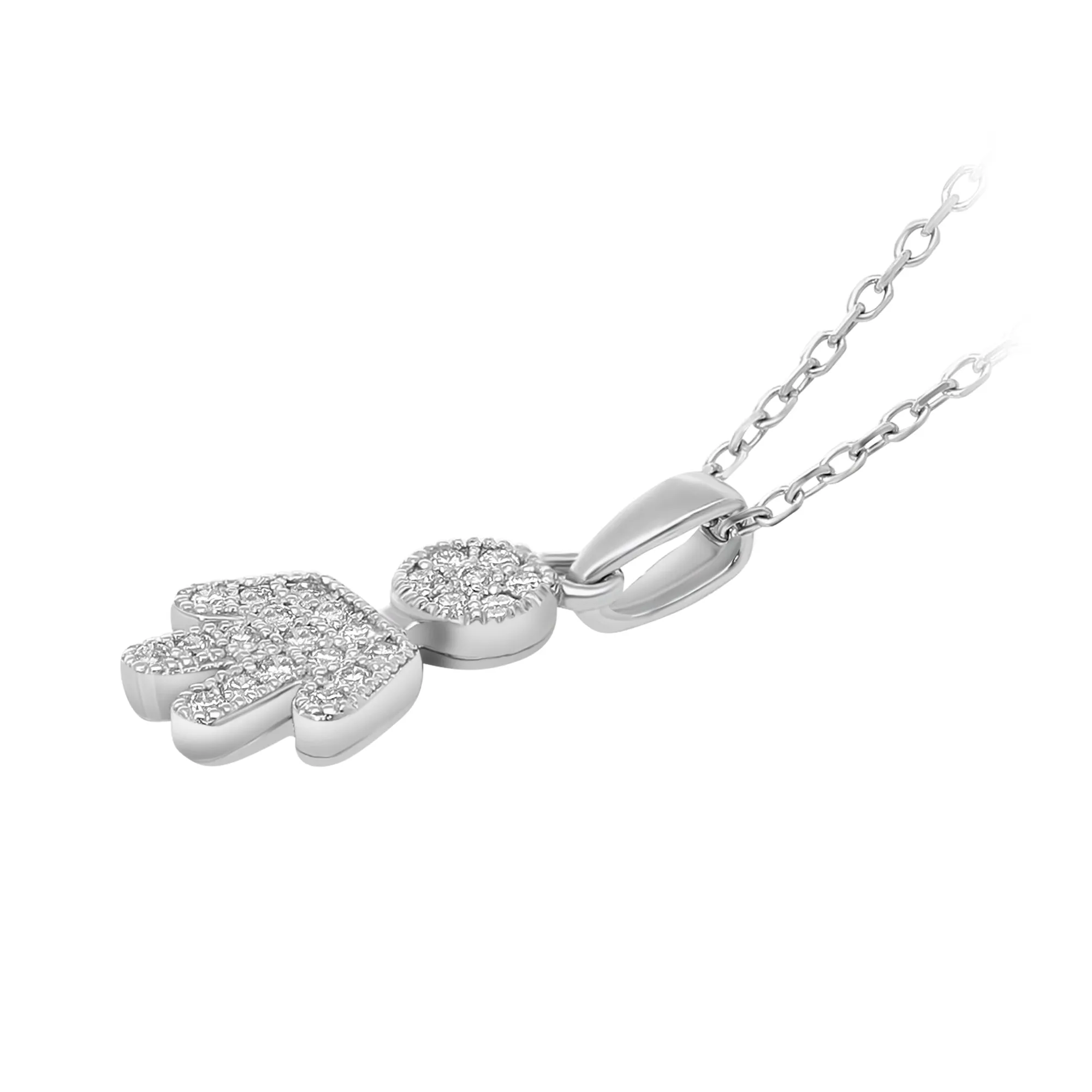 Embellished Boy Pendant  -.15 Carat