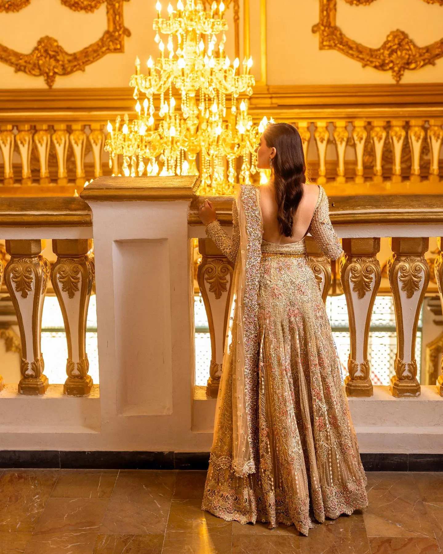 Embellished Lehenga and Choli Pakistani Bridal Dress