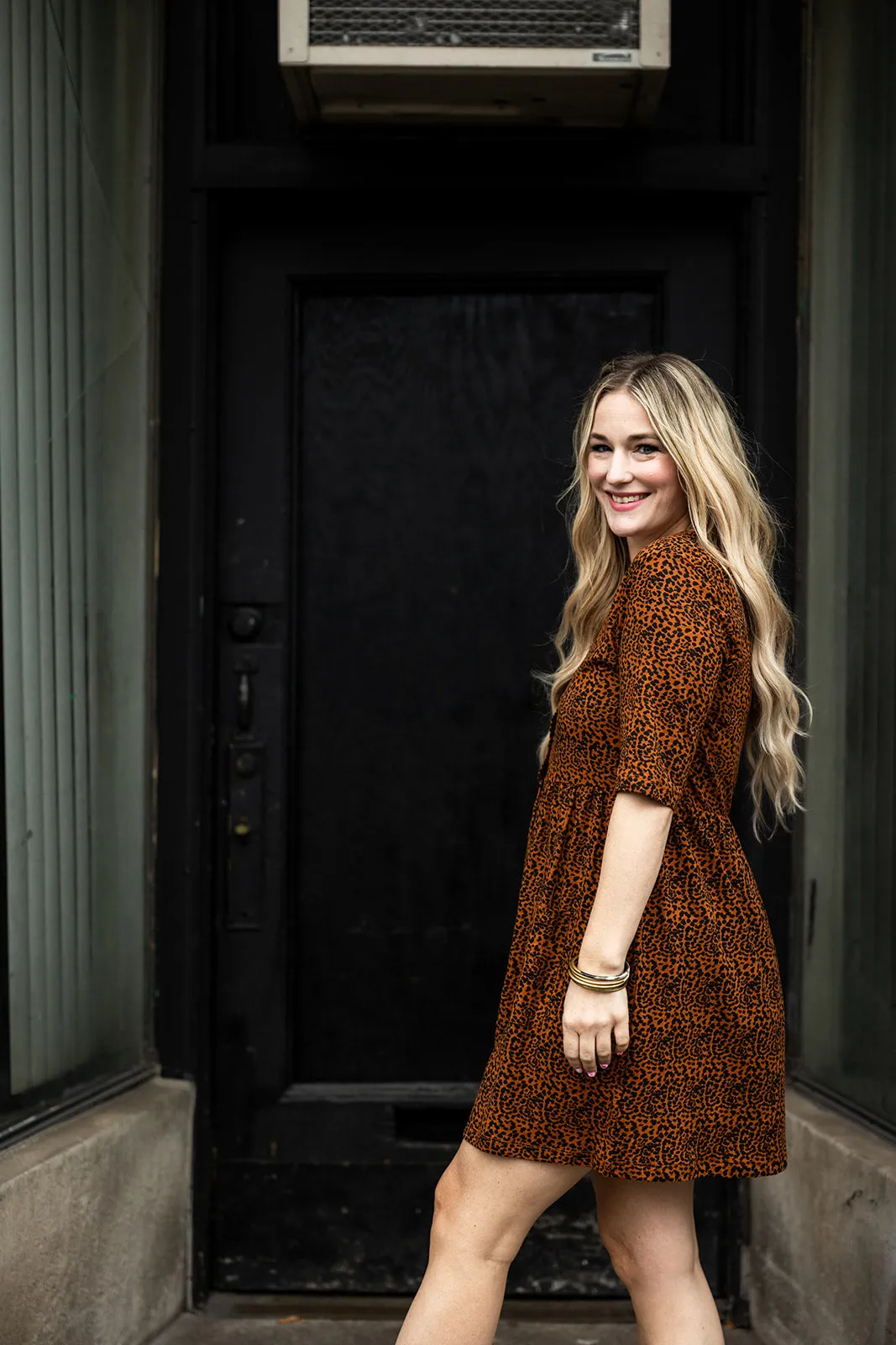emberly dress in cheetah